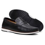 Mocassim Masculino Docksider Preto Couro DIfranca - 022