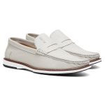 Mocassim Masculino Docksider Off White Couro DIfranca - 022