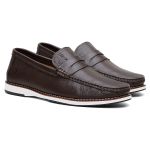 Mocassim Masculino Docksider Café Couro DIfranca - 022