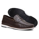 Mocassim Masculino Docksider Café Couro DIfranca - 022