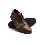 Sapato Social Modelo Inglês Oxford - Linha Chess - Gshoes - 68151 - Chocolate