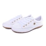 Sapatênis Tênis Mocassim Feminino Couro Flay Izabela Araújo - 100 - Branco