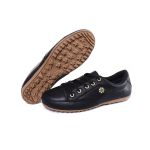 Sapatênis Tênis Mocassim Feminino Couro Flay Izabela Araújo - 100 - Preto