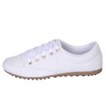 Sapatênis Tênis Mocassim Feminino Perfurado Izabela Araújo - 200 - Branco