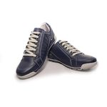 Sapatênis Tênis Couro Natural Conforto Ranster - 3005 - Azul