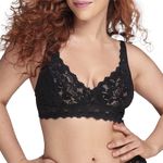 SUTIÃ TOP RENDADO PRETO