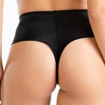 CALCINHA FIO DENTAL ZERO BARRIGA PRETO