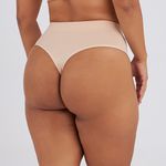 CALCINHA FIO DENTAL ZERO BARRIGA ECO BEGE