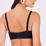 SUTIÃ BUSTIÊ COM BOJO CONCHA PRETO