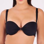 SUTIÃ BUSTIÊ COM BOJO CONCHA PRETO