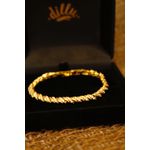 Pulseira Luxo Fecho joia com Zircônias em Banho de Ouro18K.