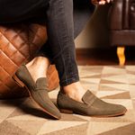 Loafer Brandon Camurça Verde Oliva