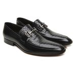 Loafer Treviso Croco Preto