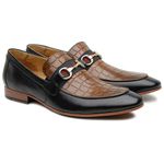 Loafer Lorenzo Preto e Marfim
