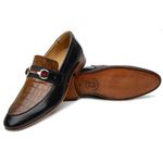 Loafer Lorenzo Preto e Marfim