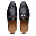Slipper Mule Horsebit Preto