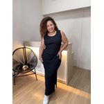 VESTIDO SOFIA REGATA - PRETO