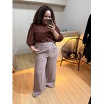 CAMISA CROPPED - MARROM