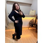 VESTIDO CANELADO - MARIA FRANCIA