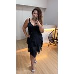 VESTIDO ELISA BABADOS - PRETO