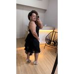 VESTIDO ELISA BABADOS - PRETO