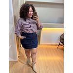 CAMISA CROPPED - XADREZ UVA