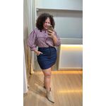 CAMISA CROPPED - XADREZ UVA