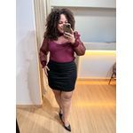 BLUSA TULE ELASTEX WINE - DIVAS VOGA 