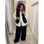 CALÇA PANTALONA FLÁVIA - PRETA 