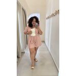 CONJUNTO KIMONO COM SHORT - ROSA 