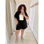 CONJUNTO KIMONO COM SHORT - PRETO
