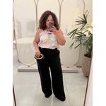 CALÇA PANTALONA PRETA CINTO - DIVAS VOGA