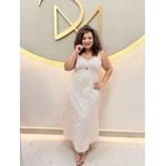 VESTIDO MIDI EM LESE - DIVAS VOGA