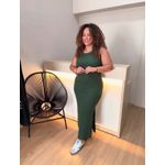 VESTIDO SOFIA REGATA - VERDE OLIVA