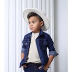 Jaqueta Jeans Masculina Jeans Escuro