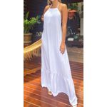 Vestido Longo Frente Única Branco