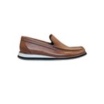 MOCASSIM CRETA CARAMELO COM DET. PRETO