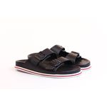 CHINELO MASCULINO SPRING PRETO COM DET. BORDÔ