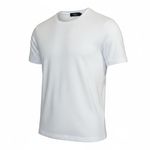 T-SHIRT MASCULINA BASICA - BRANCO