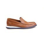 MOCASSIM CRETA COM DETALHE AZUL