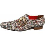 Sapato Masculino Italiano em Couro Social Executivo Branco Christ Bico Fino Ref: 309 Branco