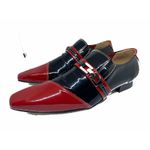 Sapato Masculino Italiano em Couro Social Executivo Vermelho Hume Bico Fino Ref: 331 Vermelho