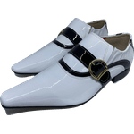 Sapato Masculino Italiano em Couro Social Executivo Branco Soul Bico Fino 499 Branco Branco
