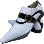 Sapato Masculino Italiano em Couro Social Executivo Branco Soul Bico Fino 499 Branco Branco