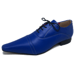Sapato Masculino Italiano em Couro Social Executivo Azul 538