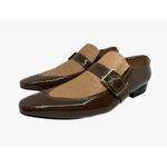 Sapato Masculino Italiano Em Couro Executivo Tricê Marrom Ref: D708