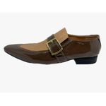 Sapato Masculino Italiano Em Couro Executivo Tricê Marrom Ref: D708