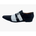 Sapato Masculino Italiano Em Couro Preto Cobra Ref: D721