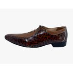 Sapato Masculino Italiano Em Couro Marrom Onça Ref: D778