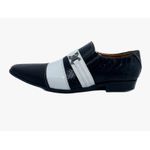 Sapato Masculino Italiano em Couro Social Azul Cobra - Ref: 721